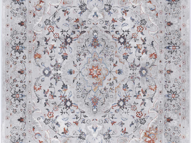 Porto Ava Ivory & Red Traditional Rug