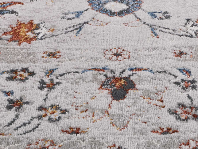Porto Ava Ivory & Red Traditional Rug