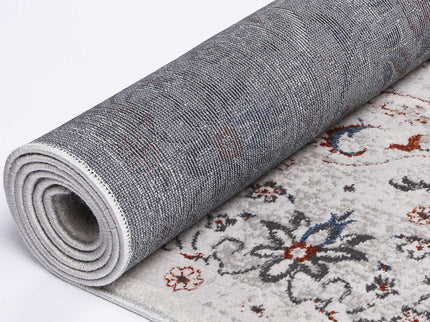 Porto Ava Ivory & Red Traditional Rug