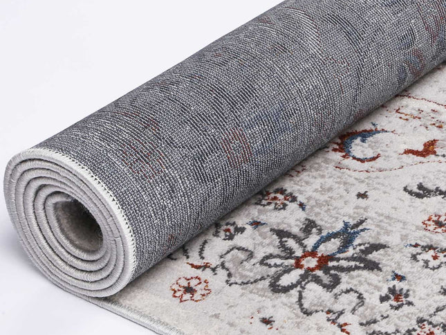 Porto Ava Ivory & Red Traditional Rug
