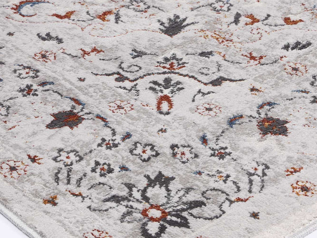 Porto Ava Ivory & Red Traditional Rug