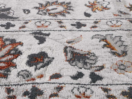 Porto Edward Ivory & Red Traditional Rug