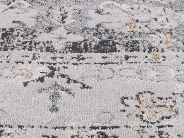 Porto Alexander Grey & Yellow Traditional Rug