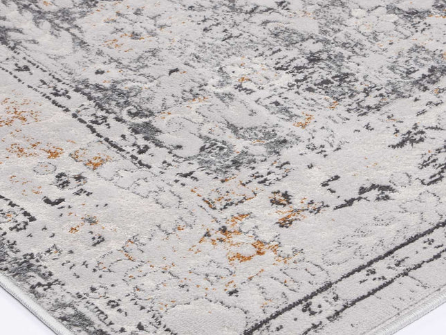 Porto Alexander Grey & Yellow Traditional Rug