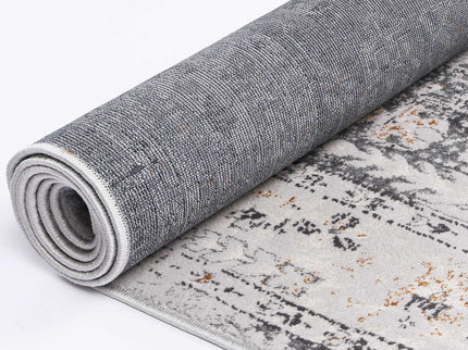 Porto Alexander Grey & Yellow Traditional Rug