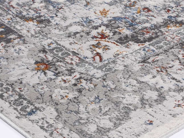 Porto Ava Ivory & Blue Traditional Rug