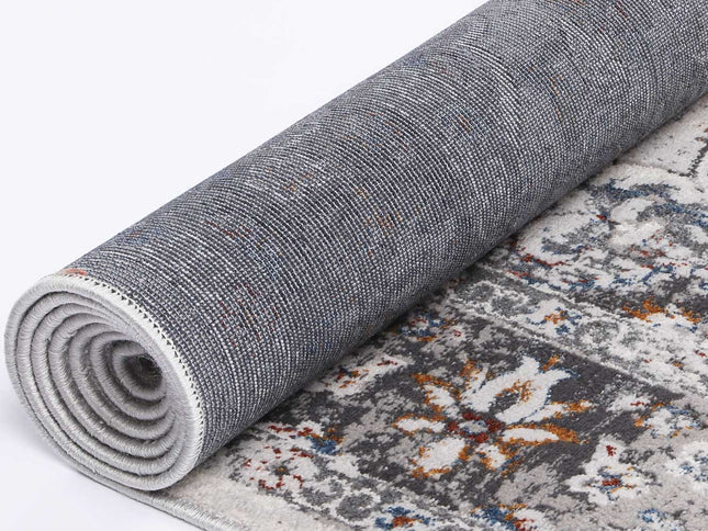 Porto Ava Ivory & Blue Traditional Rug