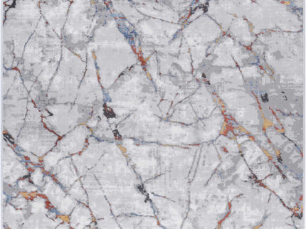 Porto Vincent Grey & Multi Abstract Rug