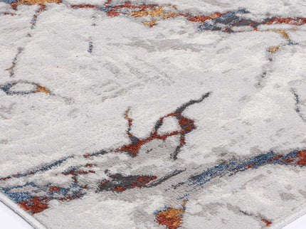 Porto Vincent Grey & Multi Abstract Rug