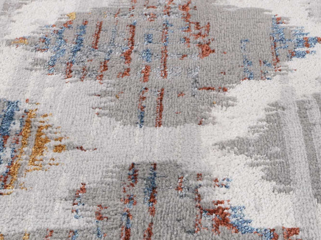 Porto Isabella Grey & Multi Geometric Rug