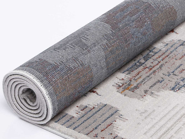 Porto Isabella Grey & Multi Geometric Rug