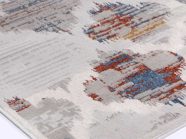 Porto Isabella Grey & Multi Geometric Rug
