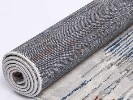 Porto Michael Grey & Multi Abstract Rug