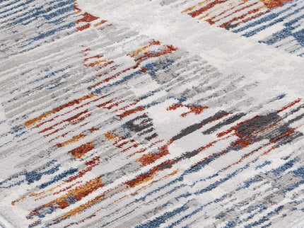 Porto Michael Grey & Multi Abstract Rug