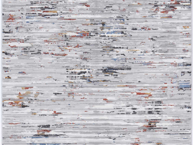 Porto Thomas Grey & Multi Abstract Rug