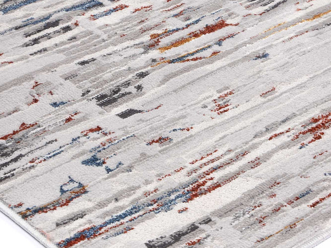 Porto Thomas Grey & Multi Abstract Rug