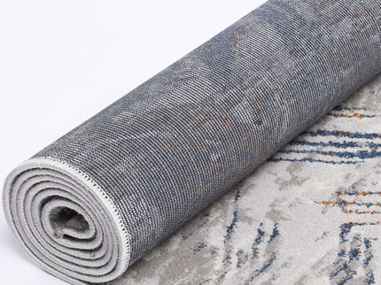 Porto Oskar Grey & Multi Geometric Rug