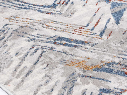 Porto Oskar Grey & Multi Geometric Rug