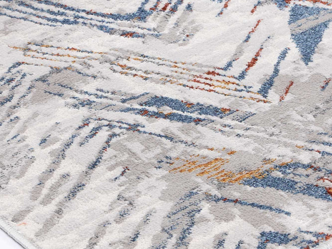 Porto Oskar Grey & Multi Geometric Rug