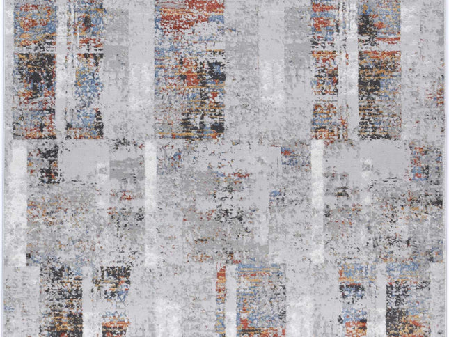 Porto Herman Grey & Multi Abstract Rug