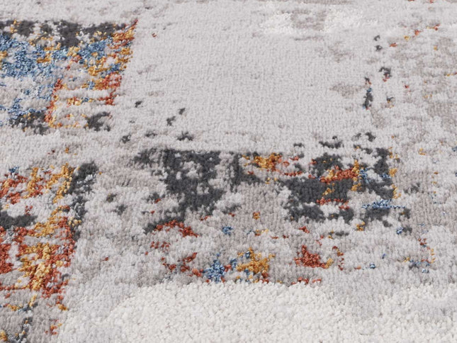 Porto Herman Grey & Multi Abstract Rug