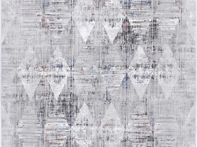 Porto Harlequinn Grey & Multi Geometric Rug