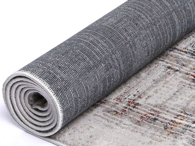Porto Harlequinn Grey & Multi Geometric Rug