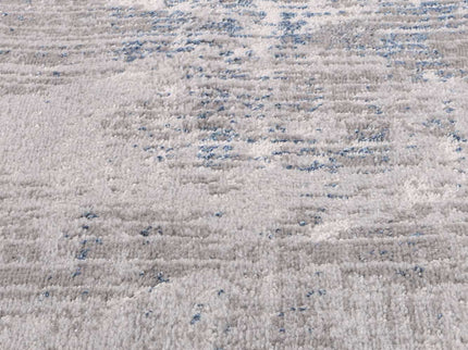 Porto Harlequinn Grey & Blue Geometric Rug