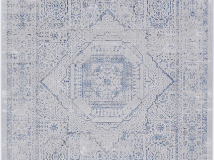 Porto Luna Cream & Blue Traditional Rug