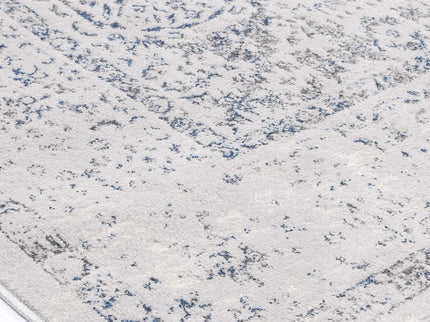 Porto Luna Cream & Blue Traditional Rug