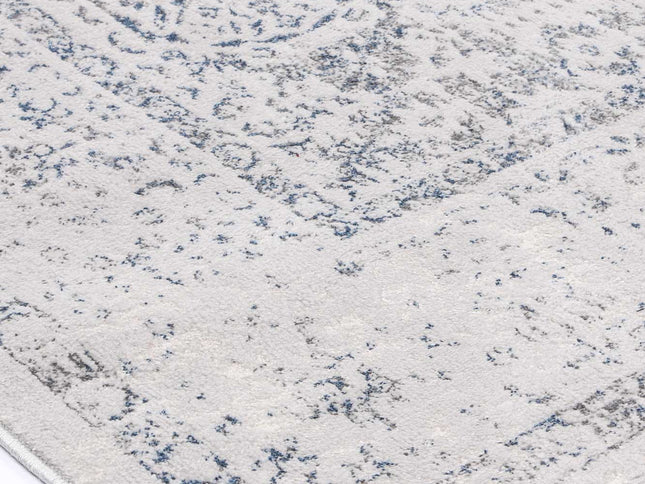 Porto Luna Cream & Blue Traditional Rug