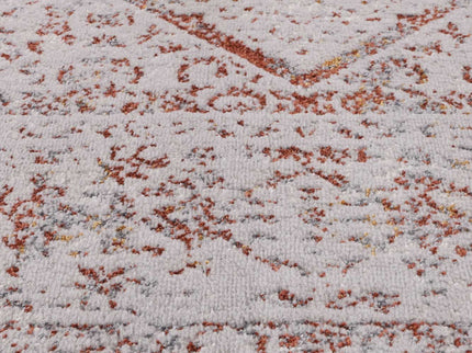 Porto Luna Cream & Red Traditional Rug