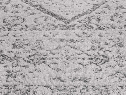 Porto Luna Cream & Grey Traditional Rug