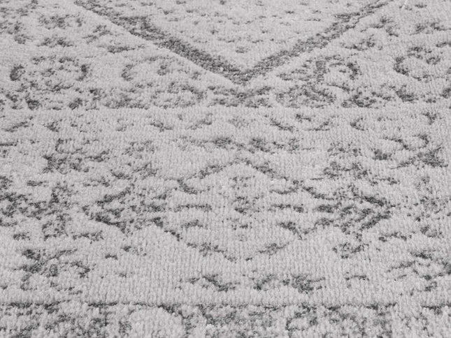 Porto Luna Cream & Grey Traditional Rug