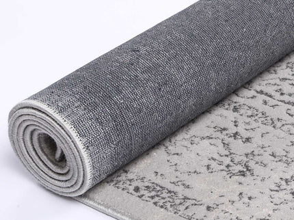 Porto Luna Cream & Grey Traditional Rug