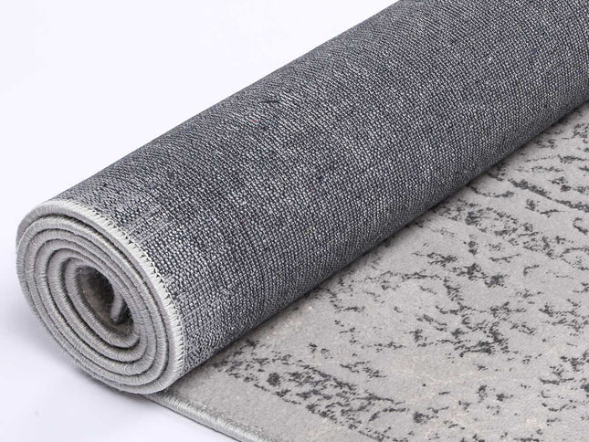 Porto Luna Cream & Grey Traditional Rug