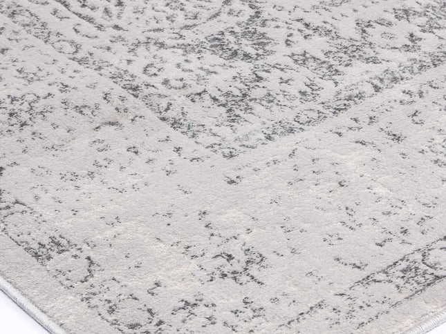 Porto Luna Cream & Grey Traditional Rug