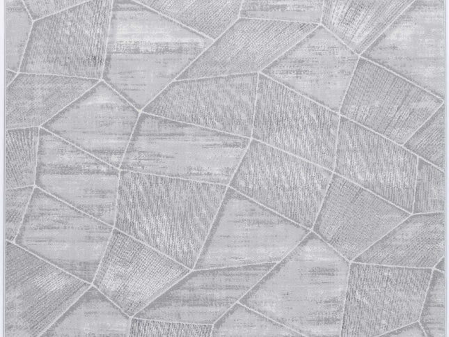 Porto Mason Grey Geometric Rug
