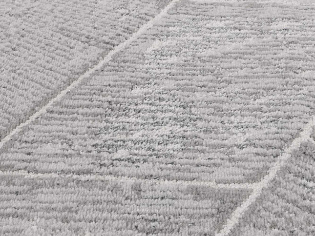 Porto Mason Grey Geometric Rug