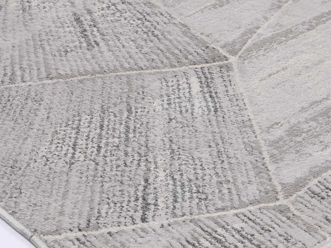 Porto Mason Grey Geometric Rug