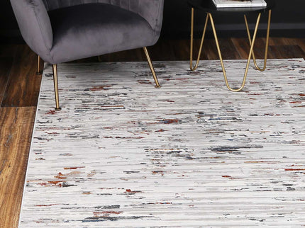 Porto Thomas Grey & Multi Abstract Rug