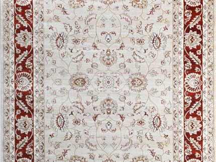 Prague Francesca Cream & Red Traditional Rug