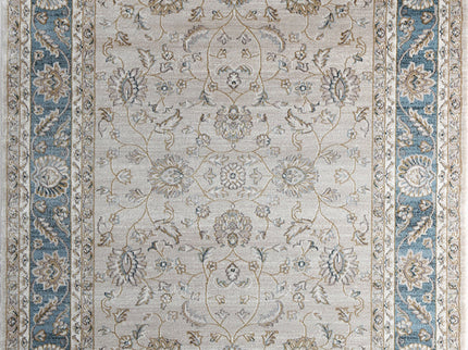 Prague Francesca Cream & Blue Traditional Rug
