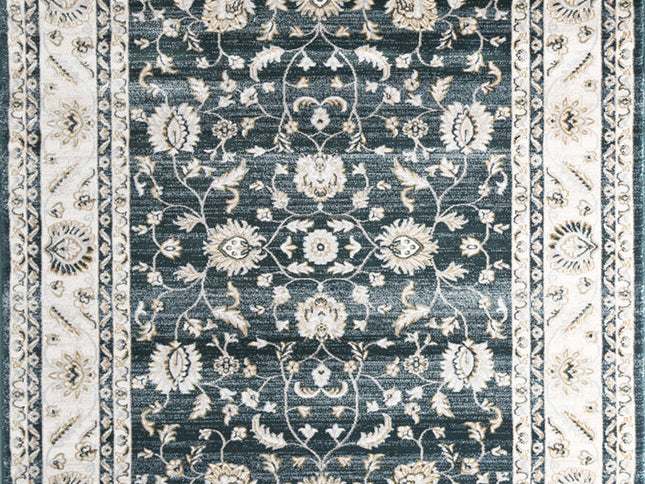 Prague Francesca Green & Cream Traditional Rug