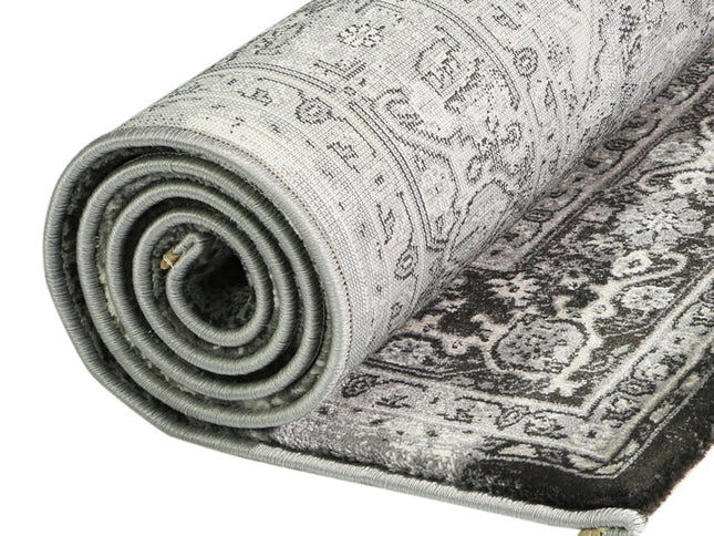Prague Teresa Charcoal Traditional Rug
