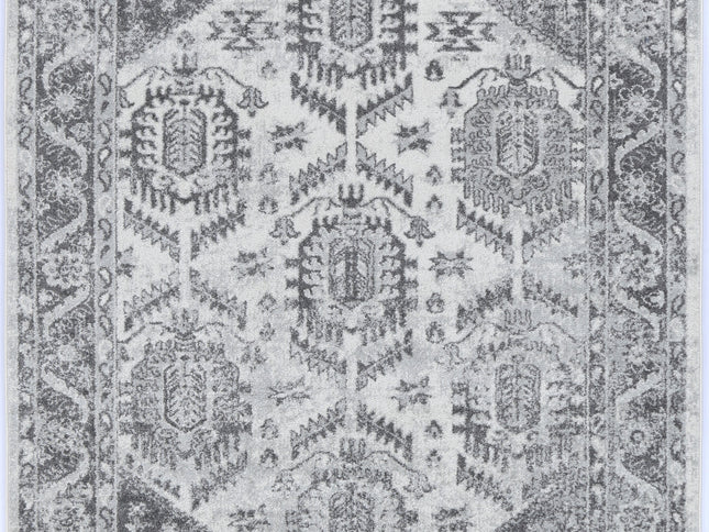 Provence Cosquer Cream Grey Traditional Rug - PROV03