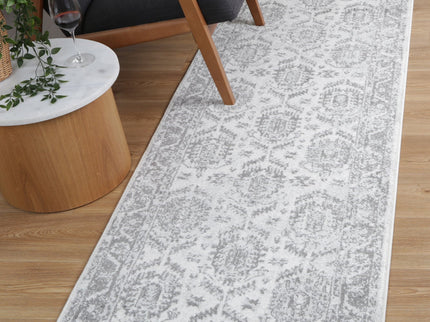 Provence Cosquer Cream Grey Traditional Rug - PROV03