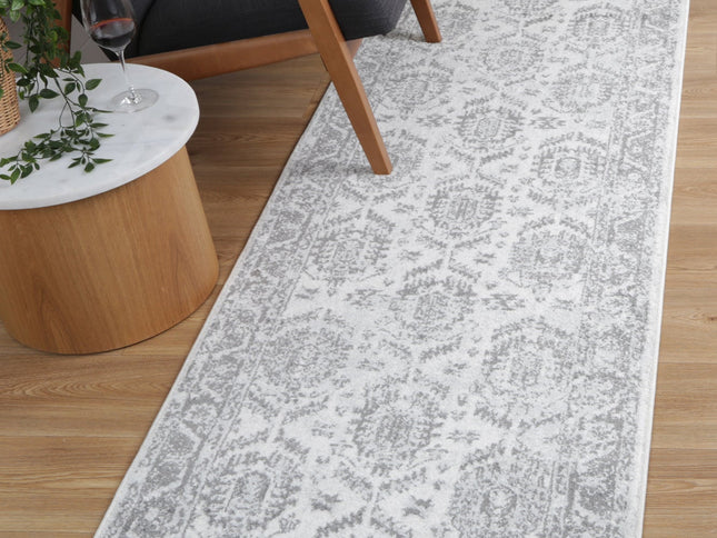 Provence Cosquer Cream Grey Traditional Rug - PROV03