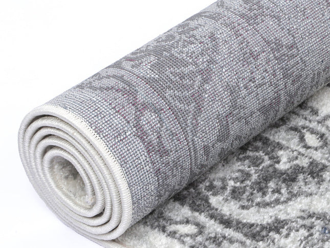 Provence Cosquer Cream Grey Traditional Rug - PROV03