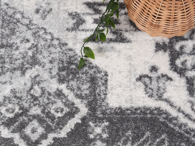 Provence Cosquer Cream Grey Traditional Rug - PROV03
